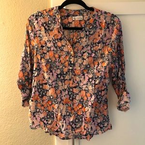 Carve Designs floral summer shirt, XS
